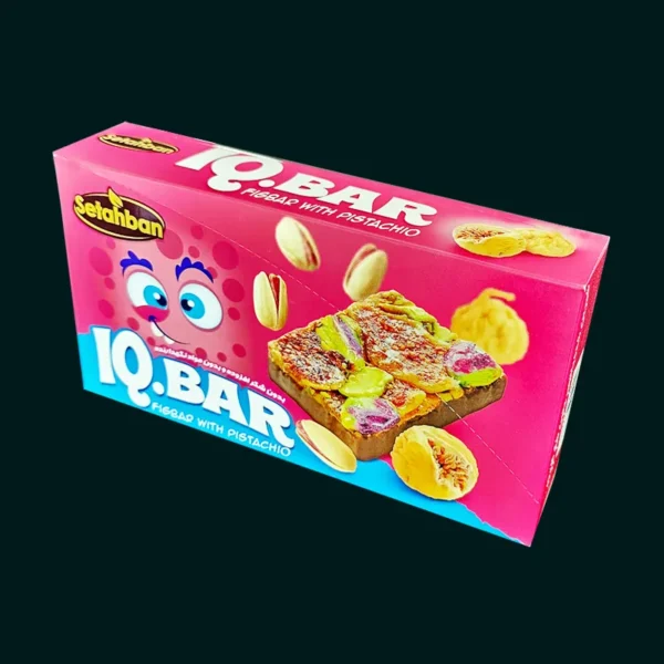 IQ بار انجیری با مغز پسته و شکلات توت فرنگی سته بان - جعبه 12 عددی - Image 4